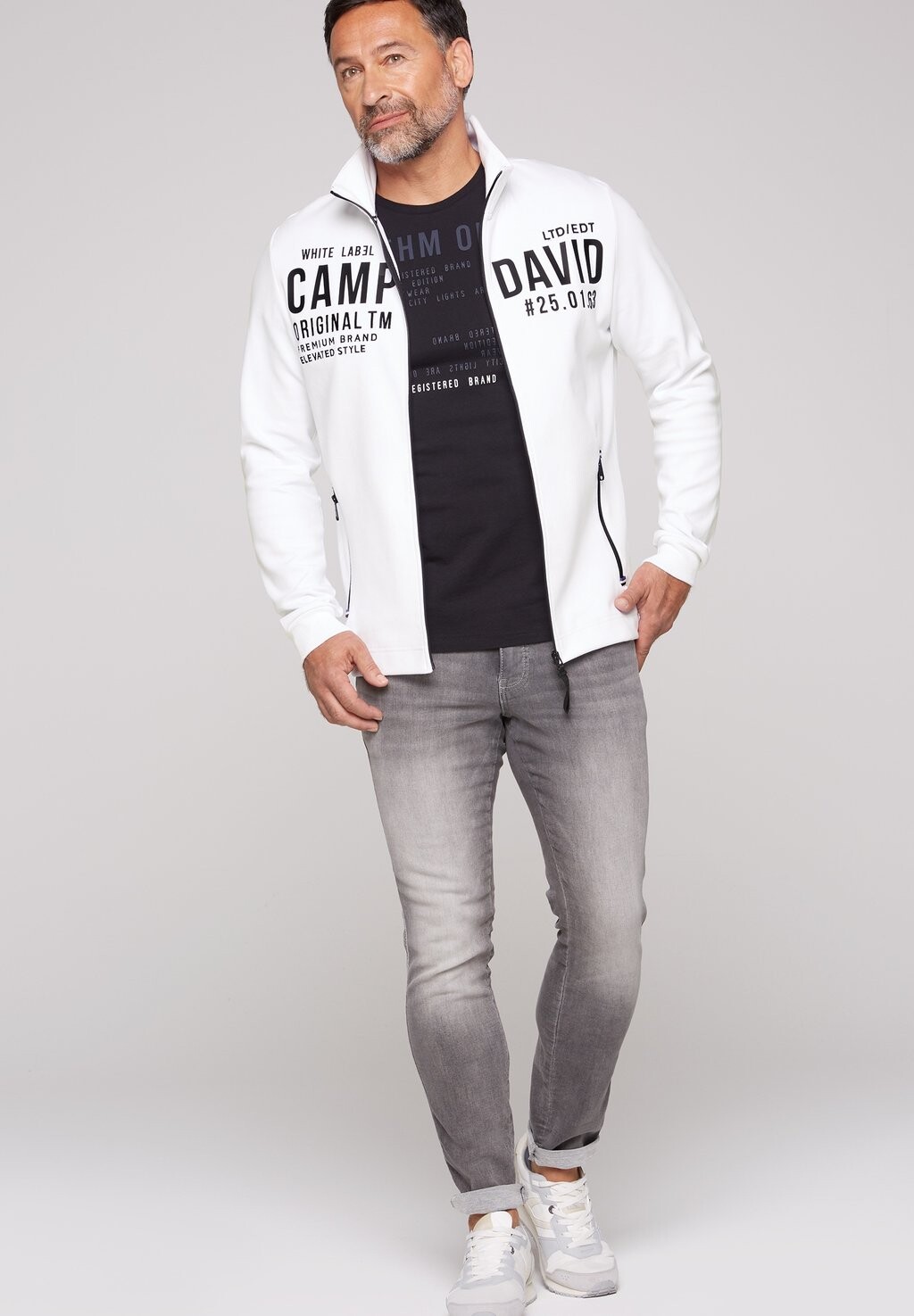 

Толстовка TRAININGS MIT RUBBER ARTWORKS Camp David, цвет opticwhite