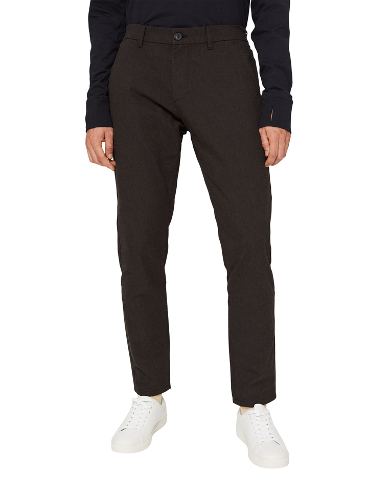 Тканевые брюки ESPRIT, темно коричневый тканевые брюки esprit collection темно синий