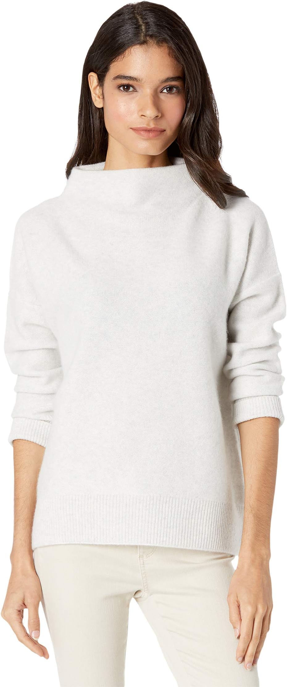 

Свитер Vince Boiled Funnel Neck Pullover, цвет Heather Platinum