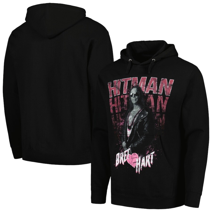 

Пуловер с капюшоном WWE Authentic Bret Hart, черный