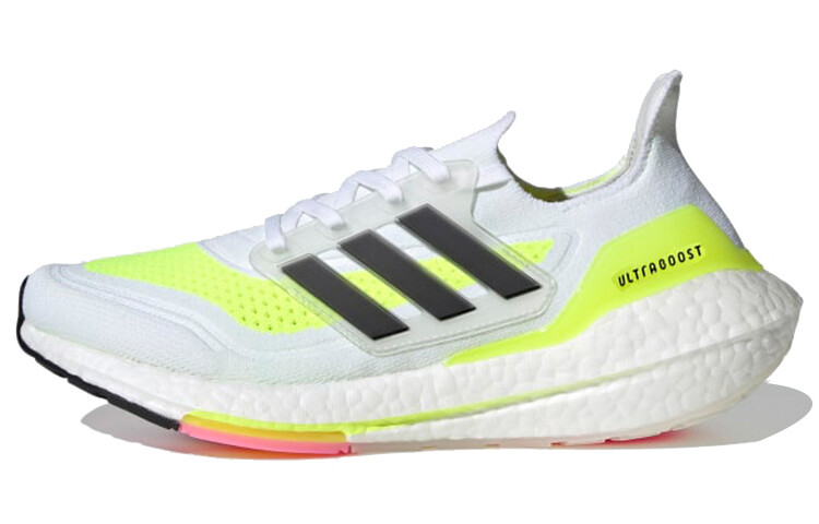 

Adidas Ultra Boost 21 White Solar Green (женские)