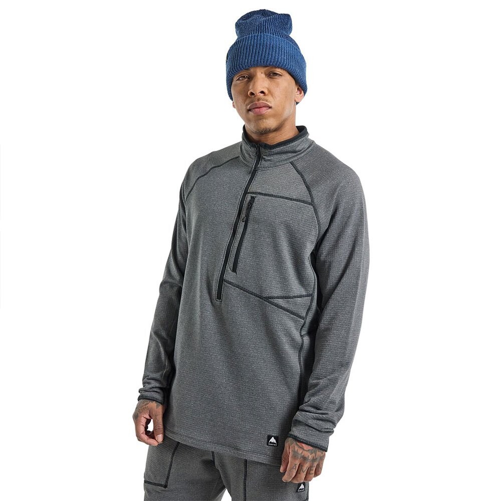 

Толстовка Burton Stockrun Grid Half Zip, серый