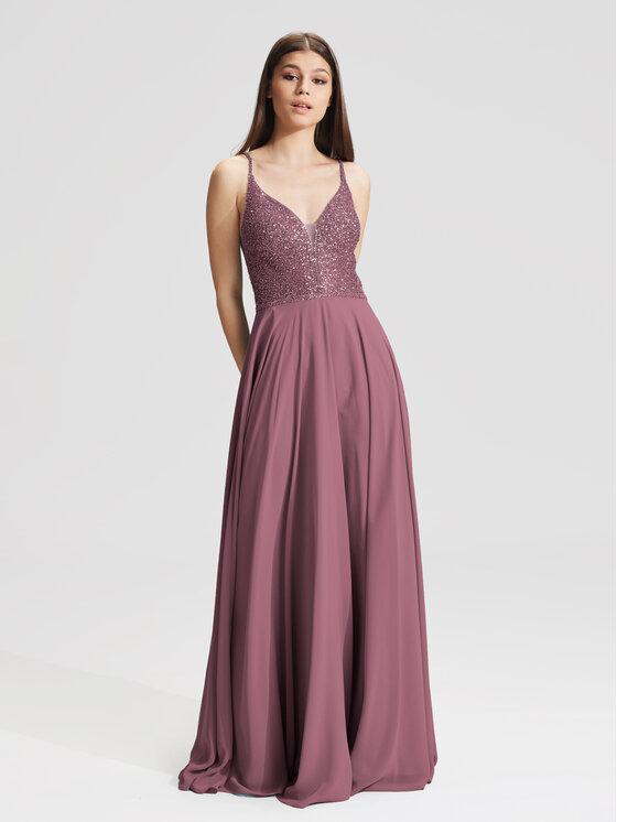 Вечернее платье стандартного кроя Swing, фиолетовый фото