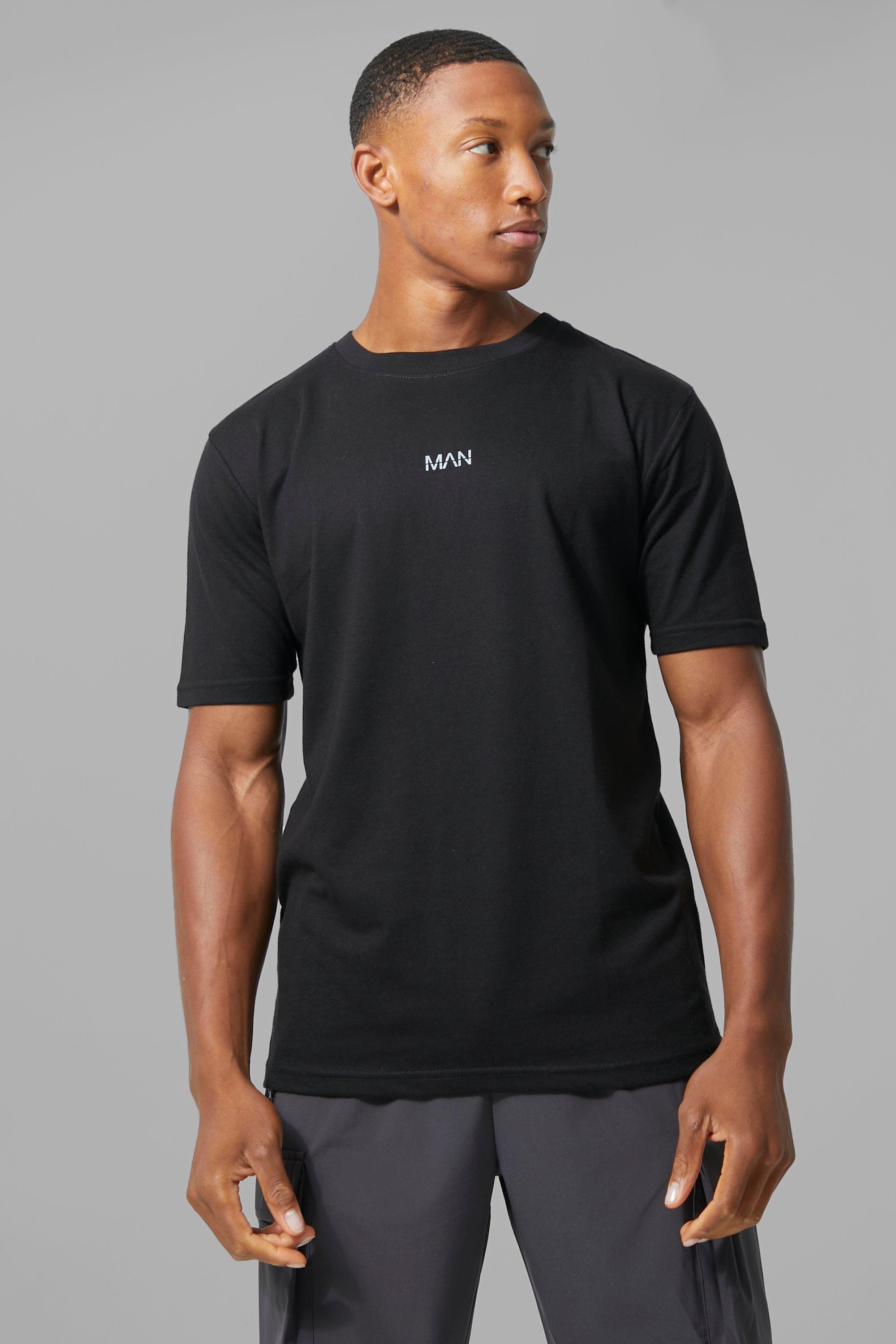 

Футболка man active gym basic Boohoo, черный