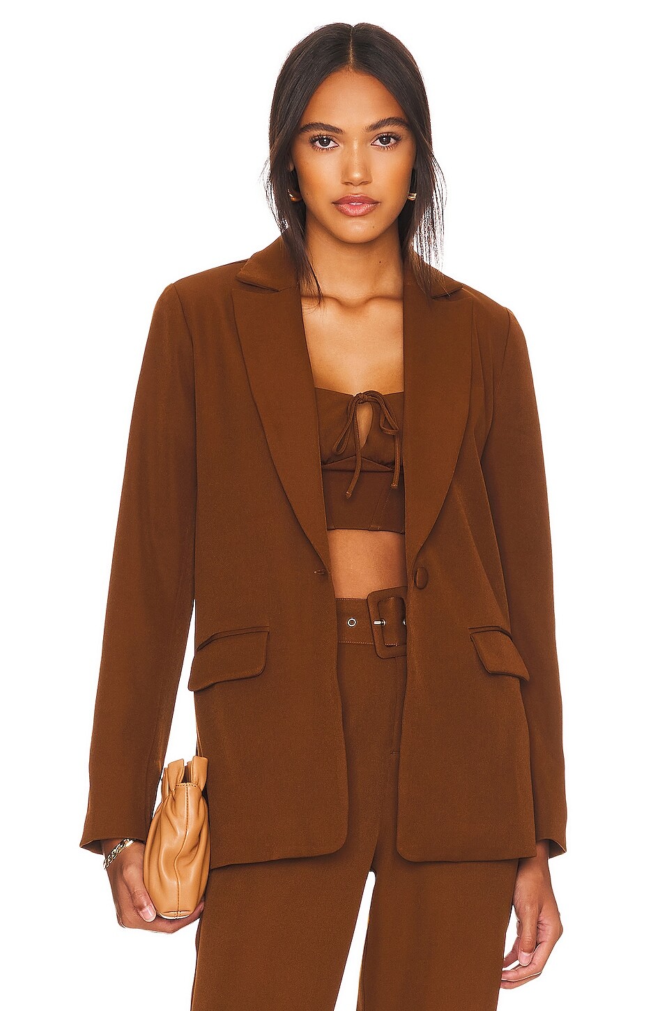 

Блейзер REMI x REVOLVE Cait, коричневый