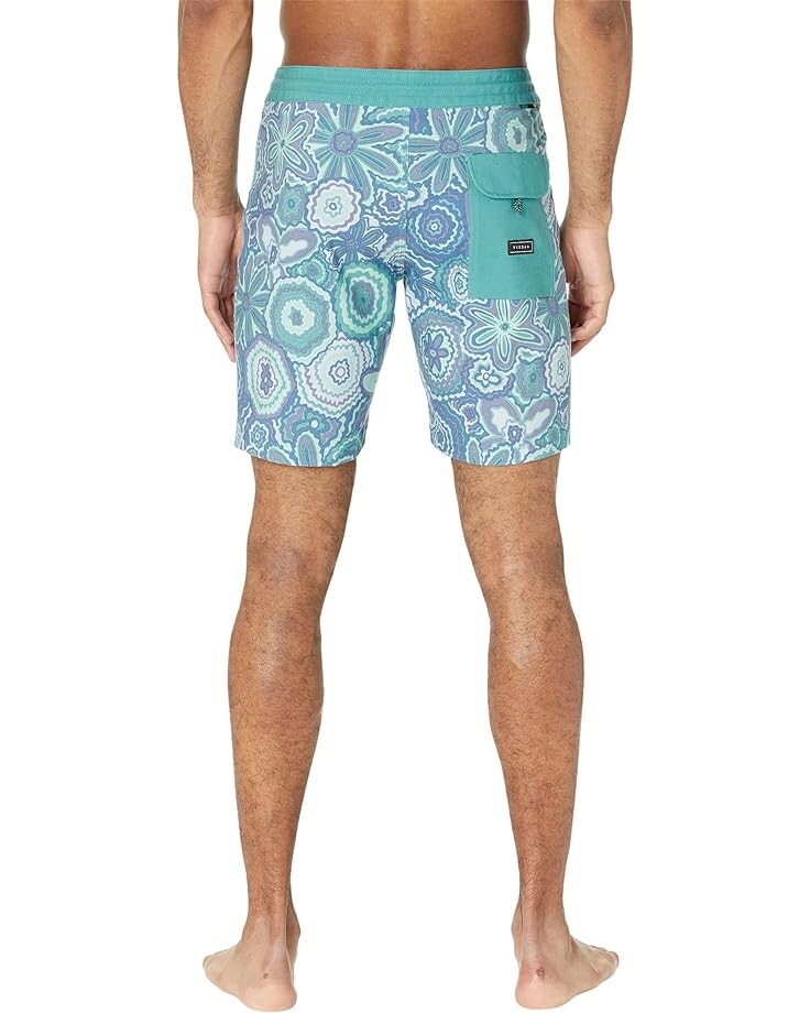 Шорты для плавания VISSLA Squiggy 18.5 Boardshorts, цвет Jade