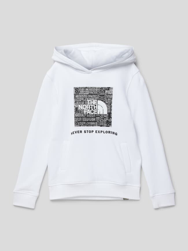 

Толстовка с принтом этикетки The North Face, белый