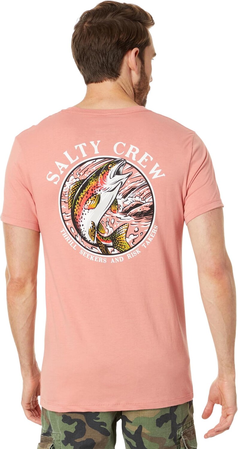 

Футболка Rainbow Premium с короткими рукавами Salty Crew, коралловый, Красный