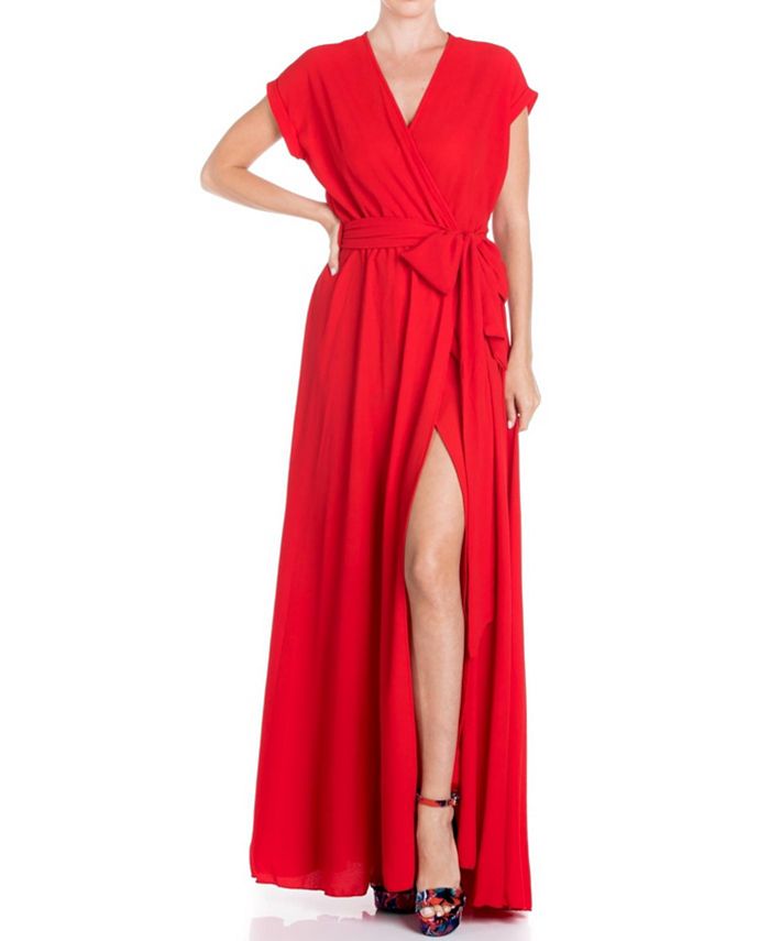 цена Женское платье макси Jasmine Meghan Los Angeles, цвет Cherry