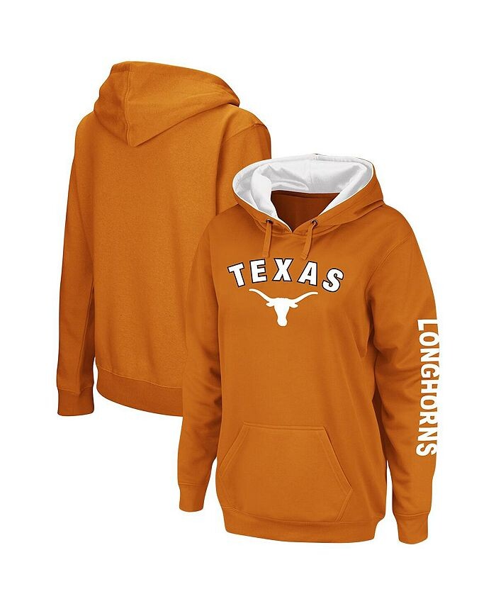 

Женский пуловер с капюшоном Texas Orange Texas Longhorns Loud and Proud Colosseum, оранжевый