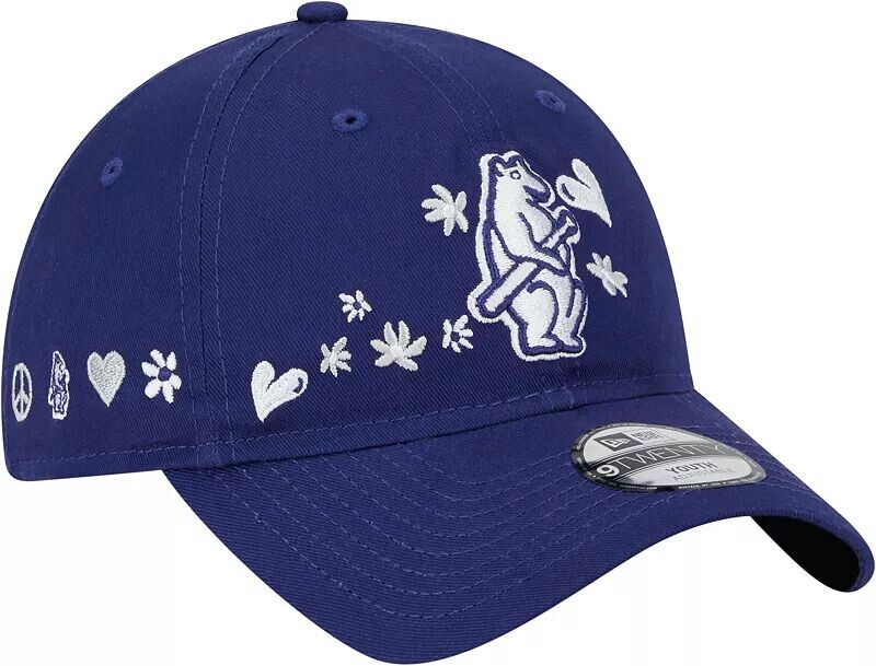 

Темно-синяя регулируемая кепка New Era Chicago Cubs для девочек 9Twenty