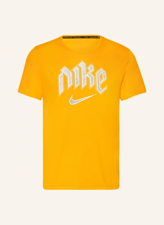 

Беговая рубашка dri-fit run division miler Nike, оранжевый