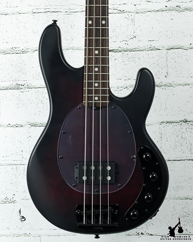 

Басс гитара Sterling StingRay RAY34PB Poplar Burl Dark Scarlet Burst Satin w/ bag