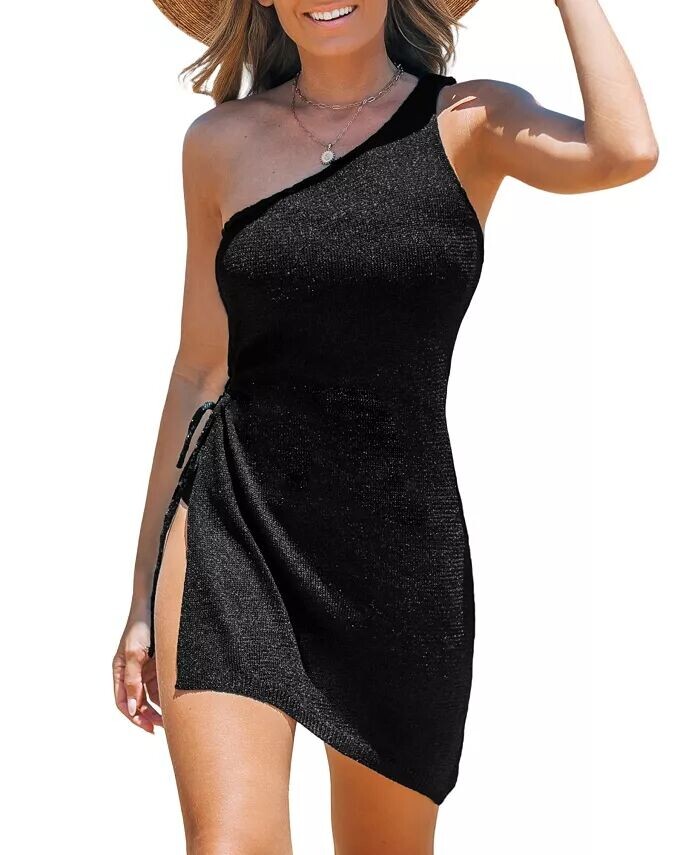 Женское пляжное пляжное платье Midnight Shimmer CUPSHE, черный