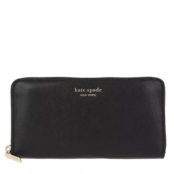 

Кошелек zip around continental wallet Kate Spade New York, черный