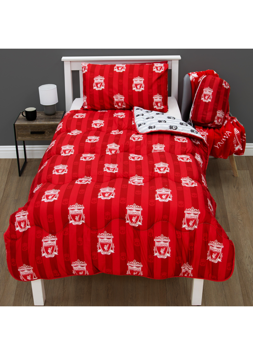 Liverpool FC Пуховое одеяло в полоску постельное белье forest kids одеяло и подушка комплект наволочек пододеяльник