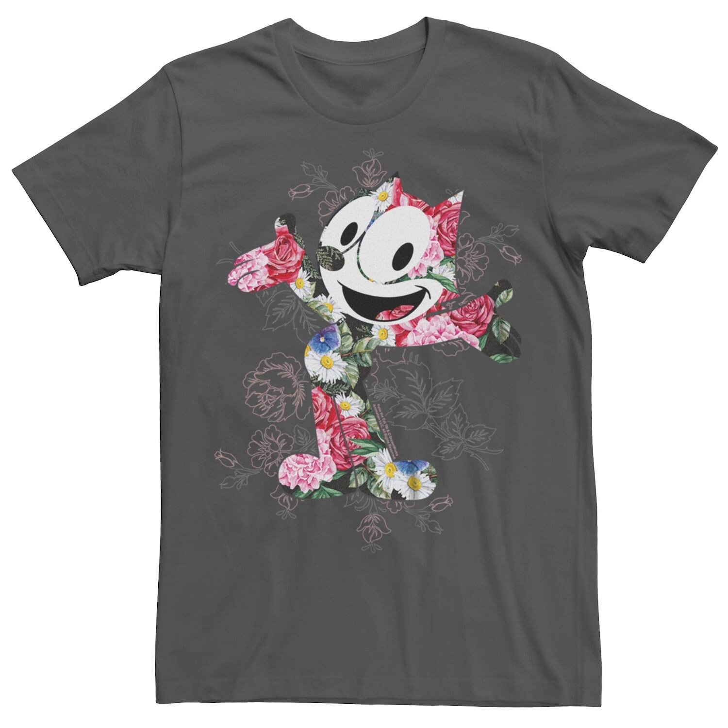 

Футболка бойфренда Felix The Cat для юниоров с цветочным принтом Licensed Character