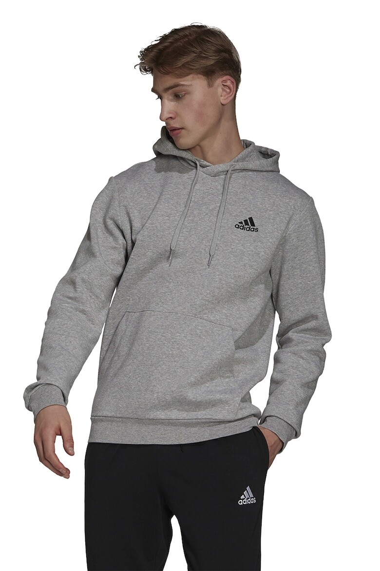 

Уютная толстовка с карманом-кенгуру Adidas Sportswear, серый