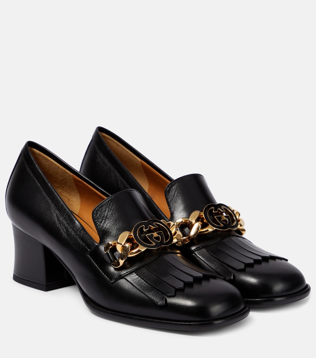 

Мокасины Interlocking G из кожи Gucci, черный