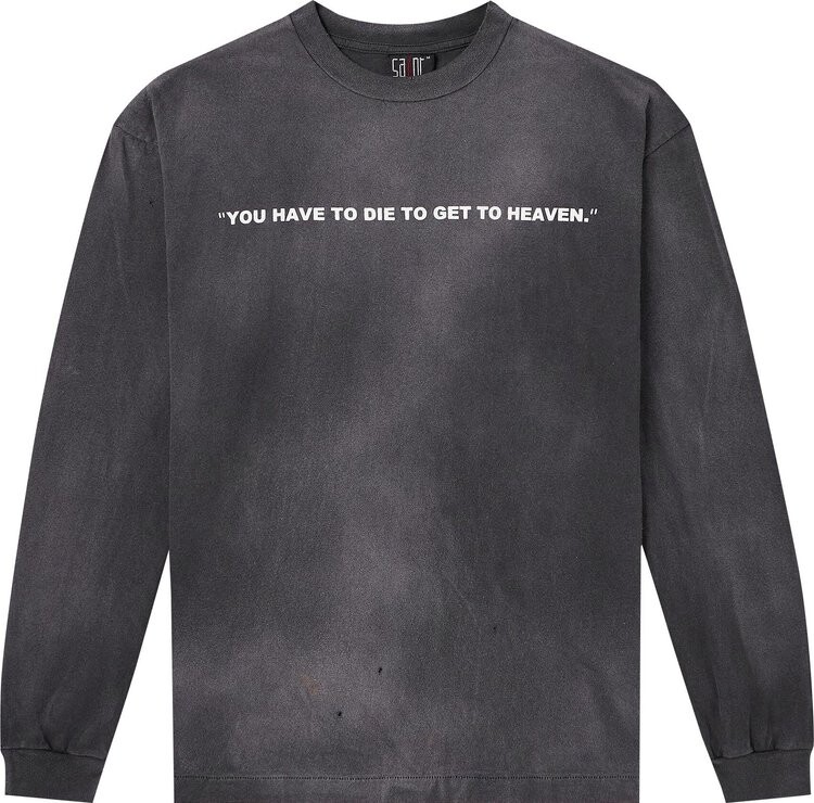 

Футболка Saint Michael Saint Club Long-Sleeve 'Black', черный