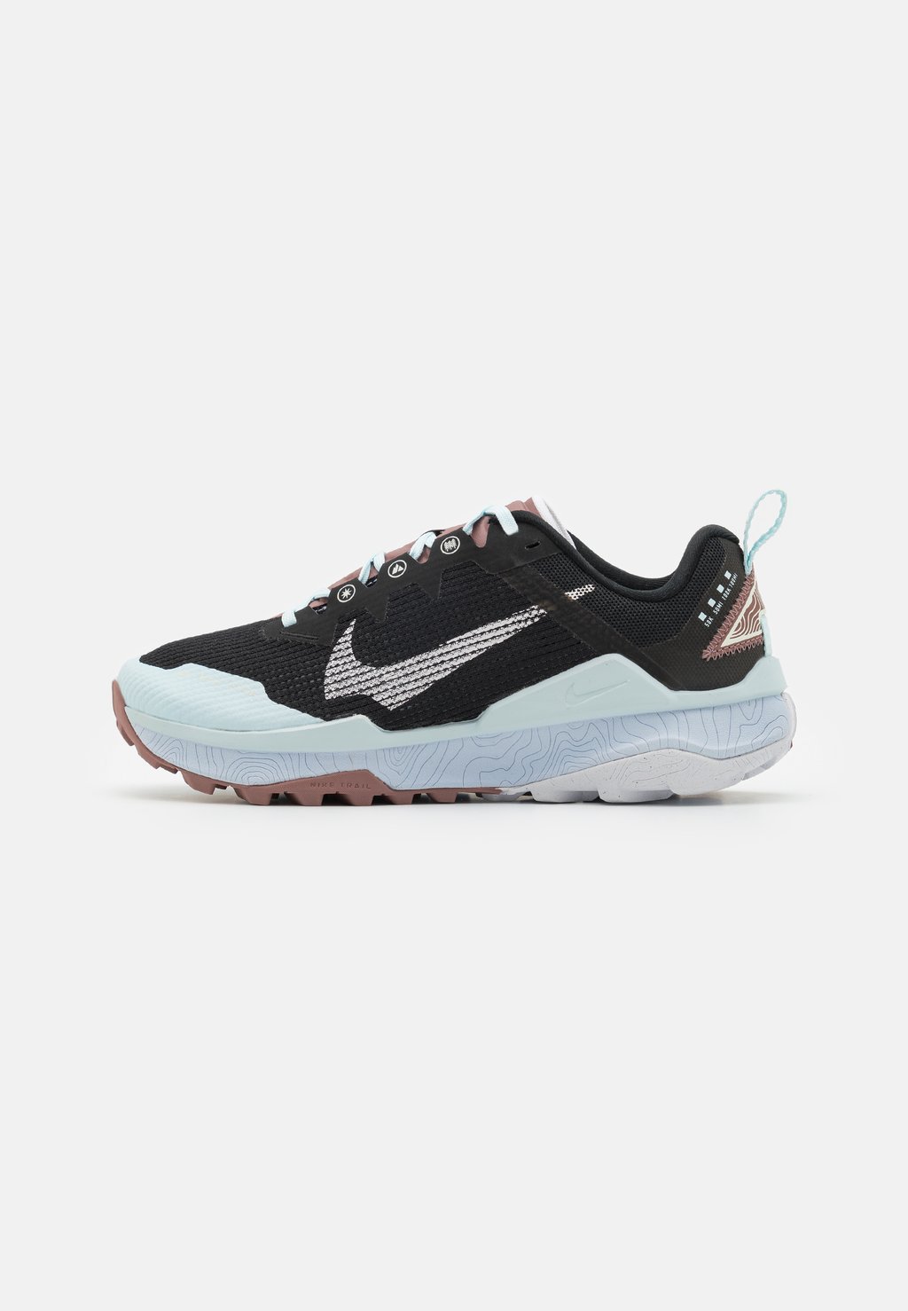 Кроссовки для бега по пересеченной местности REACT WILDHORSE 8 Nike, цвет black/white/glacier blue/football grey/smokey mauve