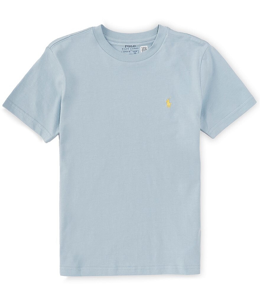 

Трикотажная футболка с короткими рукавами и круглым вырезом Polo Ralph Lauren для больших мальчиков 8–20 лет, синий