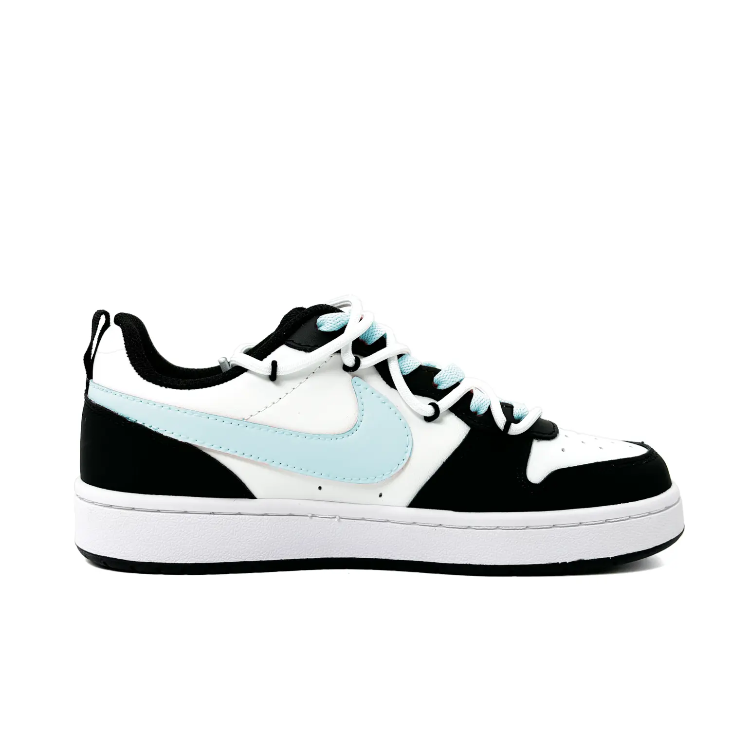 

Кроссовки Nike Court Borough Skateboarding Shoes Women's Low-top Black/Blue, черный/синий