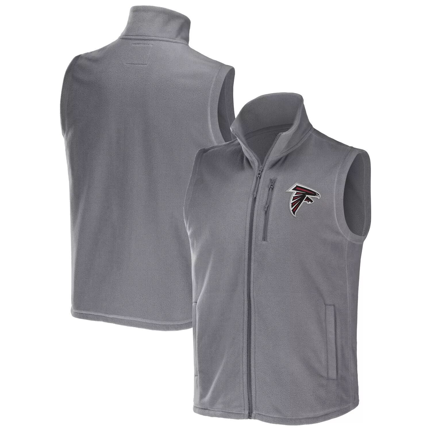 

Мужской флисовый жилет с молнией во всю длину из коллекции NFL x Darius Rucker от Fanatics Grey Atlanta Falcons