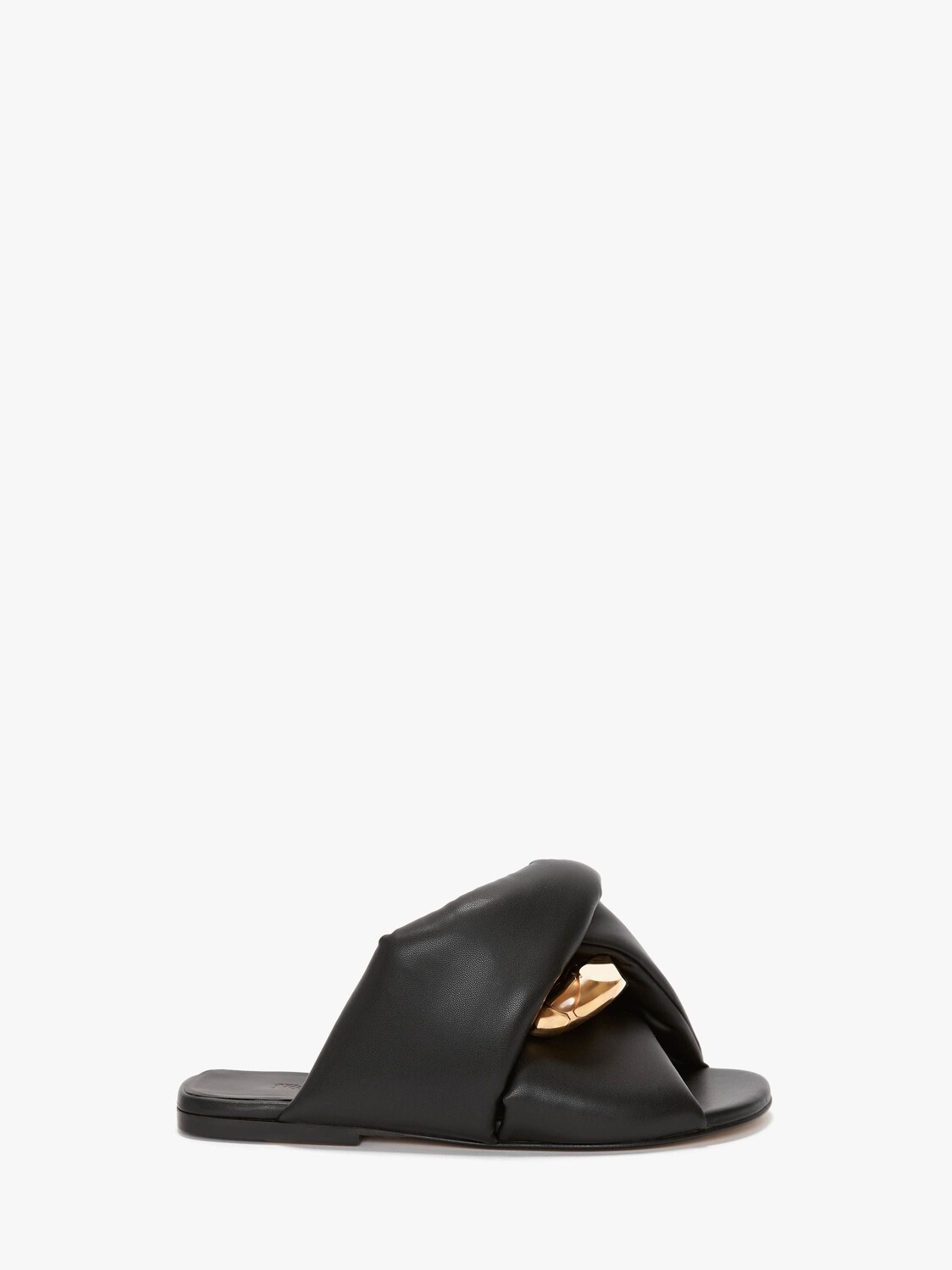

Кожаные шлепанцы JW Anderson, черный