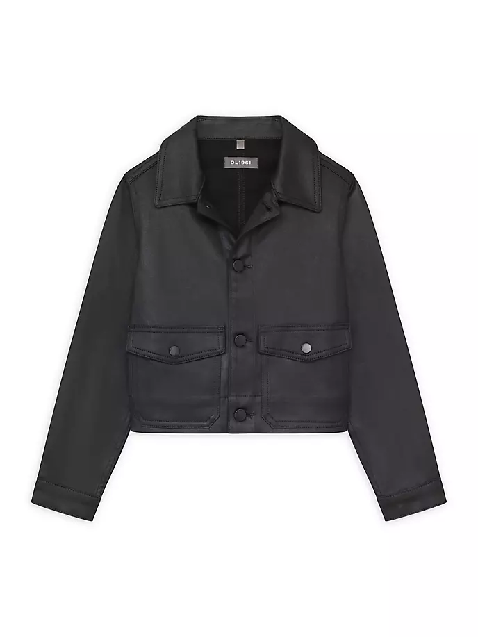 цена Куртка Manning для маленьких девочек и девочек Dl1961 Premium Denim, черный