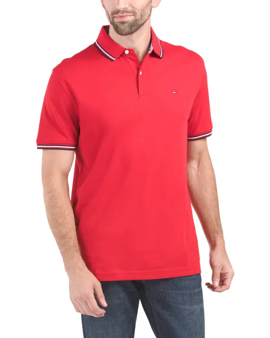 

Поло с короткими рукавами Richard Tommy Hilfiger, красный