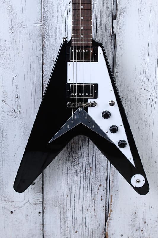 

Электрогитара Epiphone Inspired by Gibson Flying V Solid Body Electric Guitar Ebony Finish