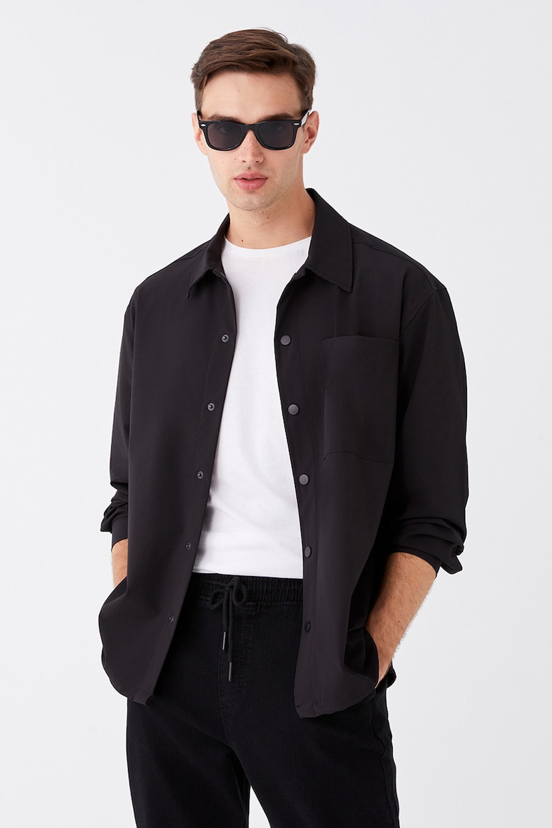 цена Куртка-Рубашка с карманом Lc Waikiki, черный