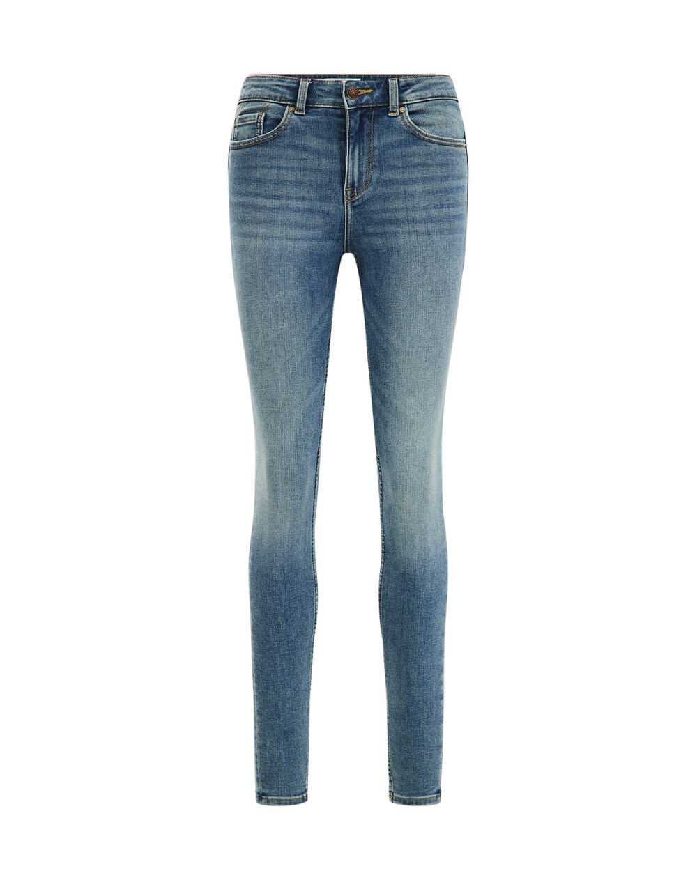 Узкие джинсы We Fashion, темно-синий расклешенные джинсы we fashion темно синий