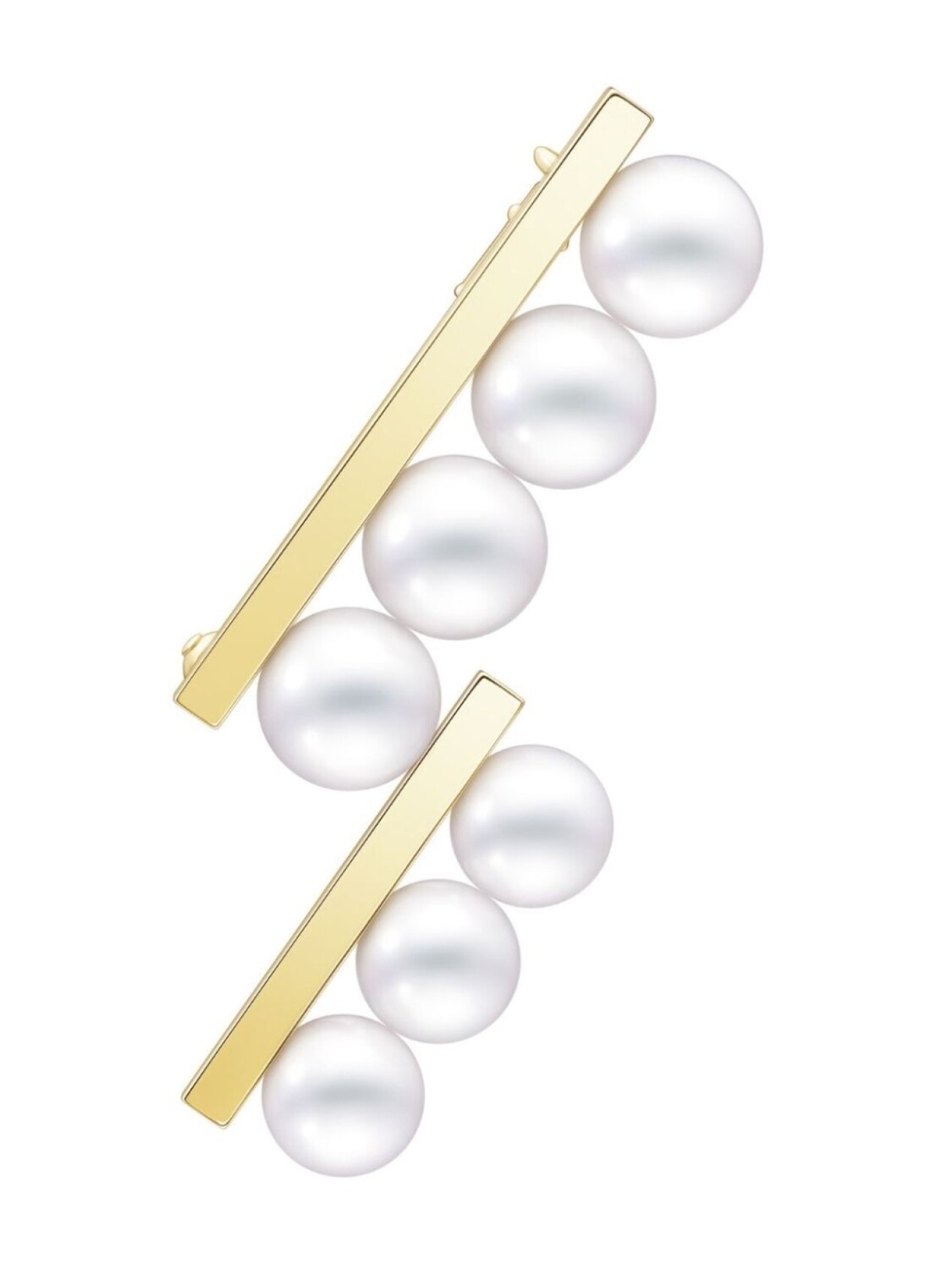 

Брошь Collection Line Balance Step Akoya из желтого золота с жемчугом TASAKI, золотой