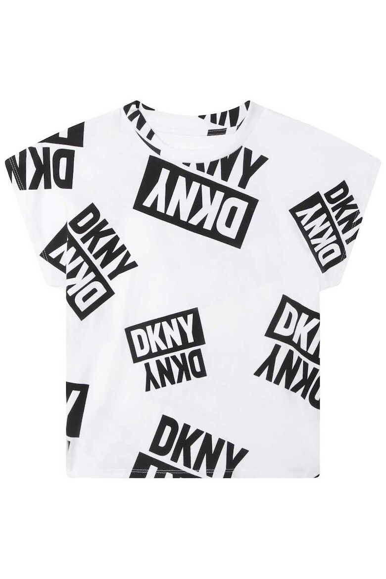 

Хлопковая футболка с логотипом Dkny, черный