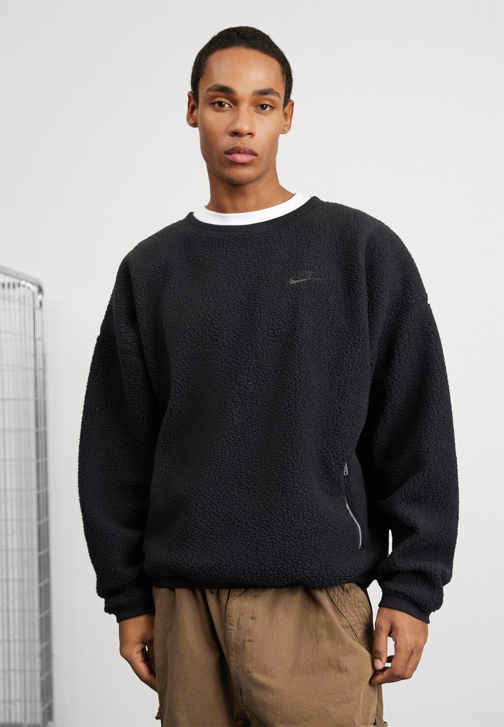 

Толстовка флисовая CLUB WINTER CREW Nike, черный