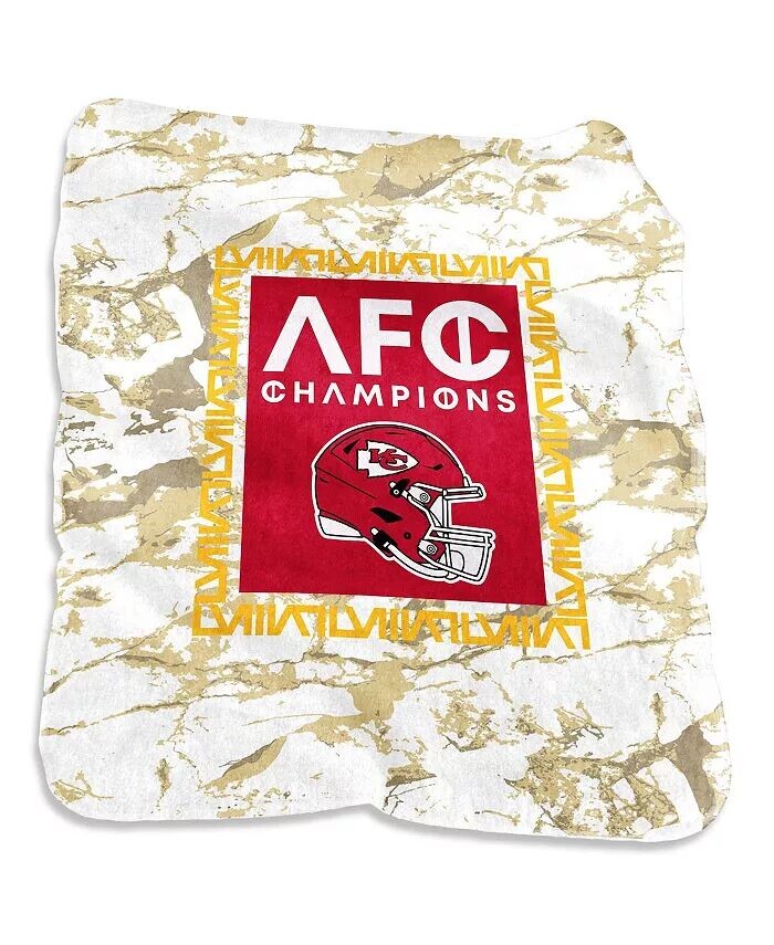 

Шелковое пледы Kansas City Chiefs 2023 AFC Champions размером 50 x 60 дюймов Logo Brands, мультиколор