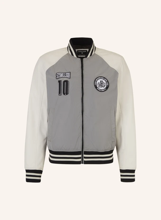 

Куртка студенческая college jacket wacome-mix, серый/бежевый Strellson, серый