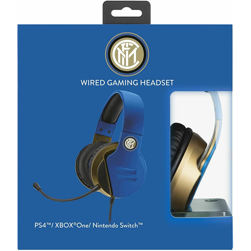 hc 9 black wired headset Inter Milan Wired Gaming Headset