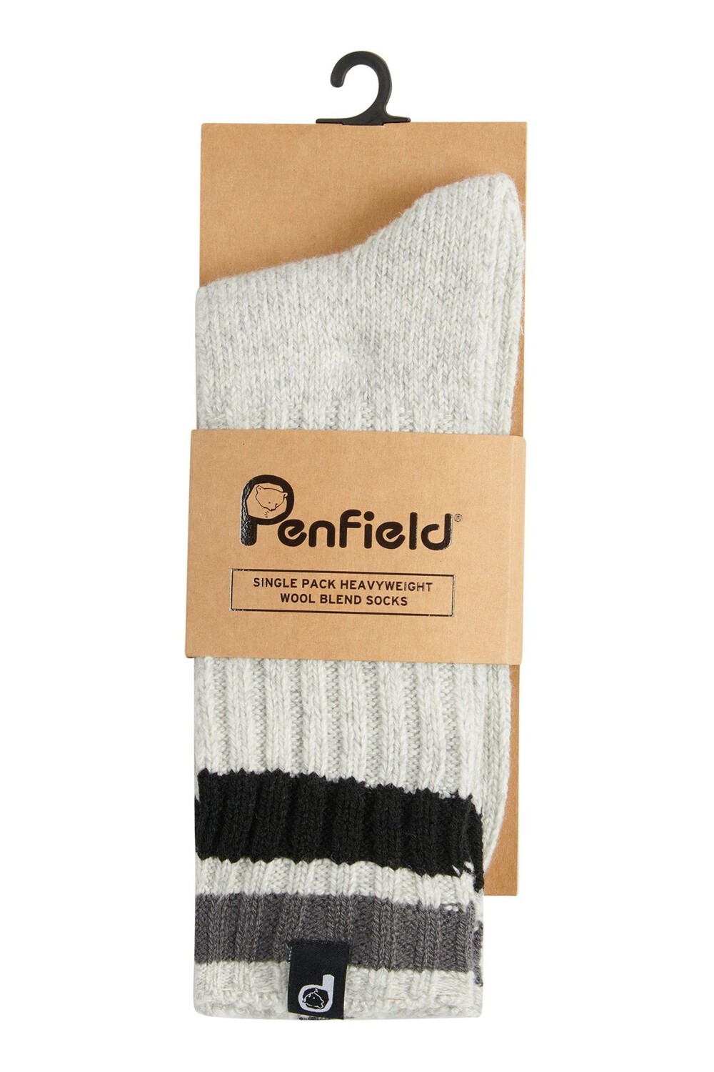 

Серые треккинговые носки с двухцветной вставкой Penfield, серый