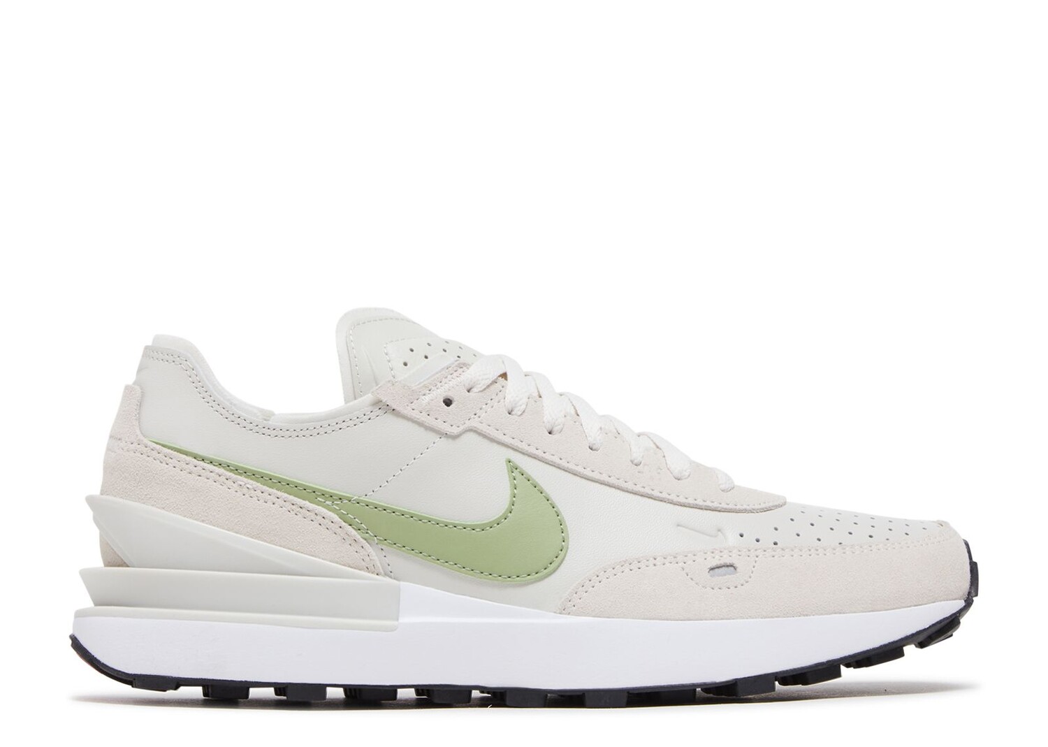 

Кроссовки Nike Waffle One Leather 'Light Bone Oil Green', кремовый, Бежевый