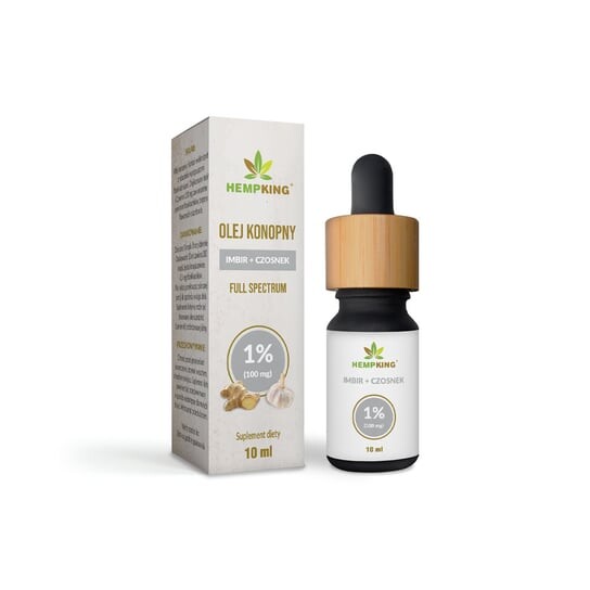 

Масло CBD 1% чеснока и имбиря — 10 мл Hempking