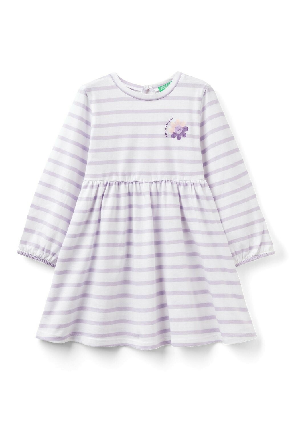 

Летнее платье Striped In Pure United Colors of Benetton, цвет lilac white