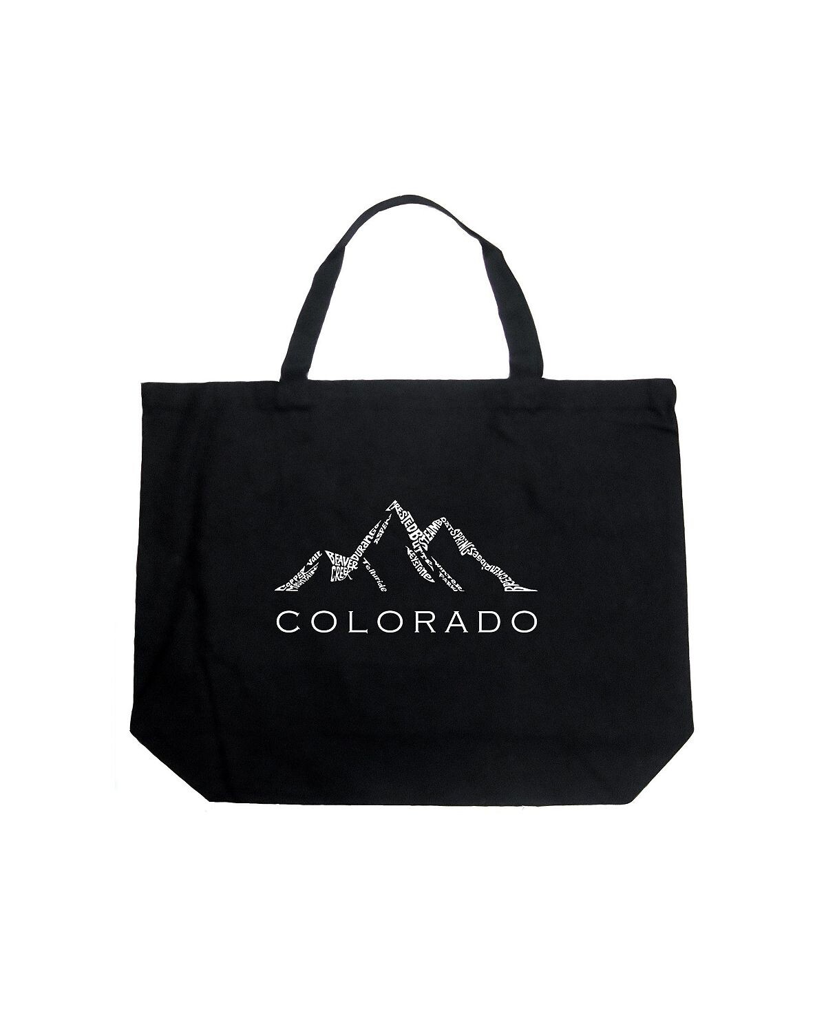 

Colorado Ski Towns — большая сумка-тоут Word Art LA Pop Art, черный