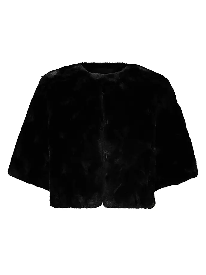 

Стеганое плюшевое плечо из искусственного меха Bcbgmaxazria, черный
