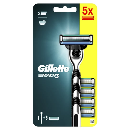 Мужская бритва Gillette Mach3 + 5 сменных лезвий