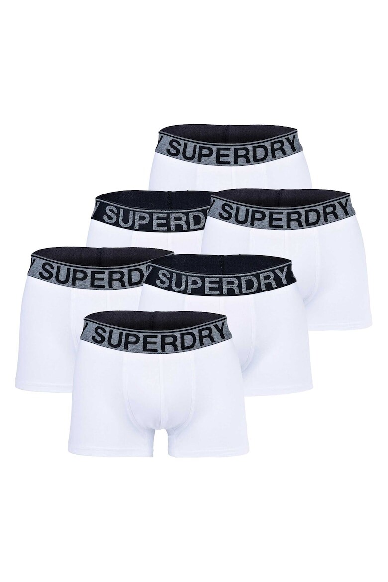 

Боксеры из органического хлопка с логотипом - 6 пар Superdry, белый