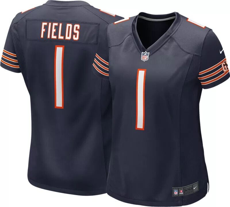 

Женская темно-синяя игровая майка Nike Chicago Bears Justin Fields #1