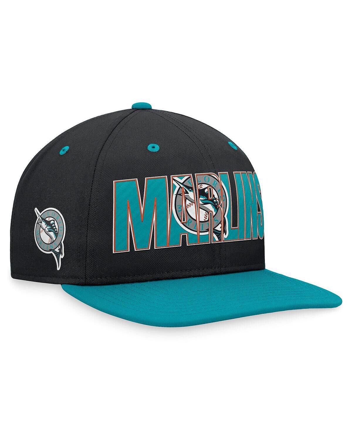 

Мужская черная кепка Florida Marlins Cooperstown Collection Pro Snapback Nike